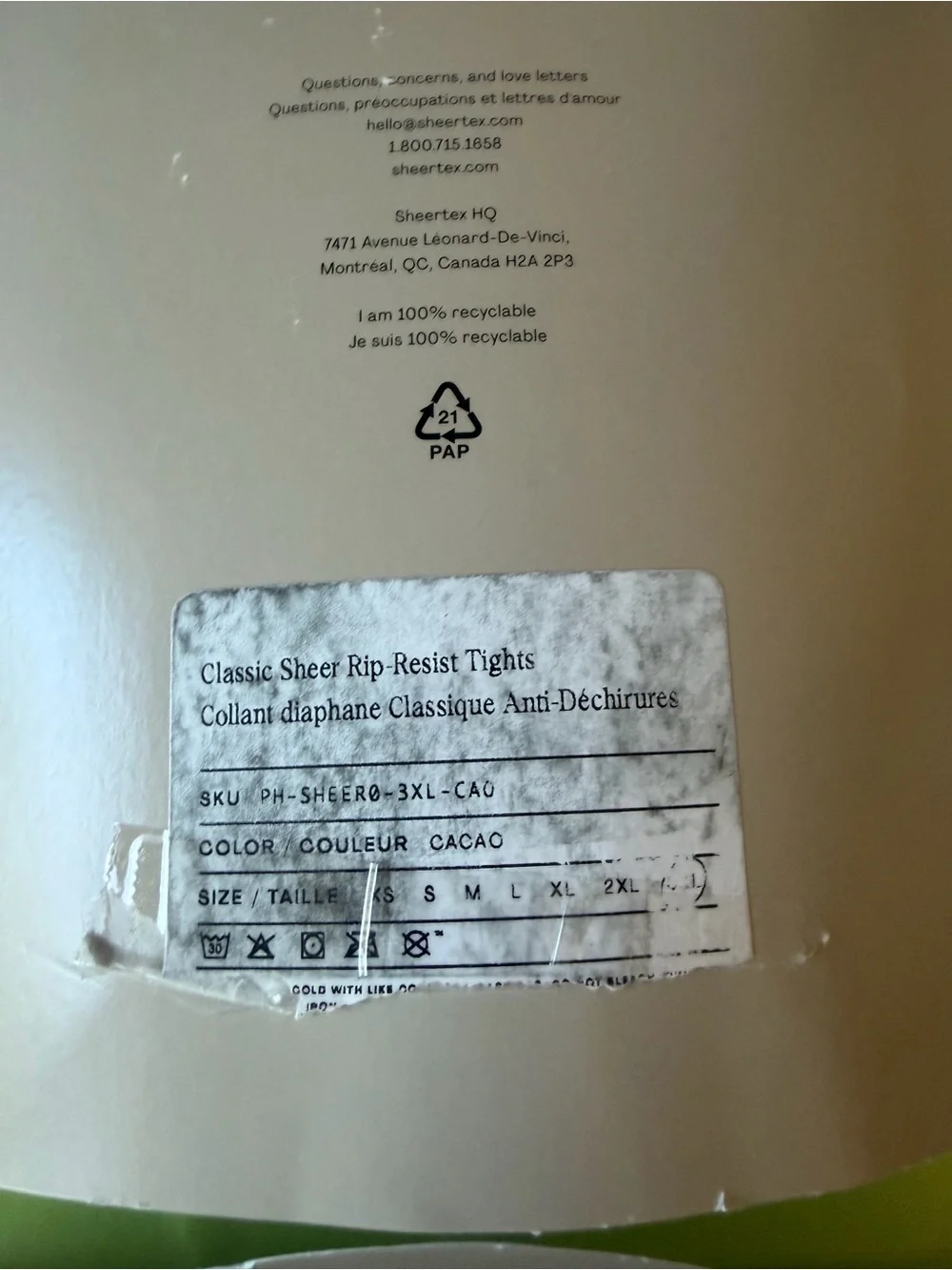 Sheertex classic rip